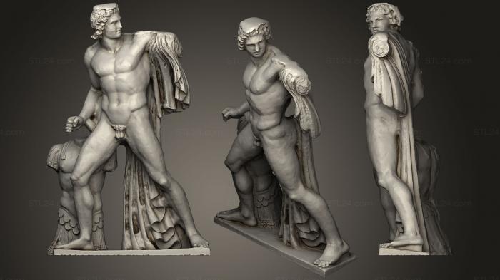 Статуи античные и исторические (Диоскур, STKA_1384) 3D модель для ЧПУ станка